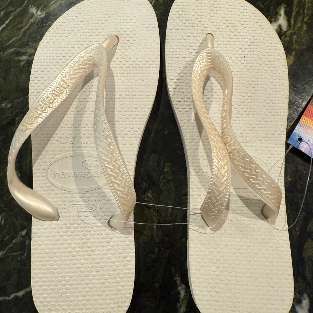 Havaianas Women's White Flip Flops
